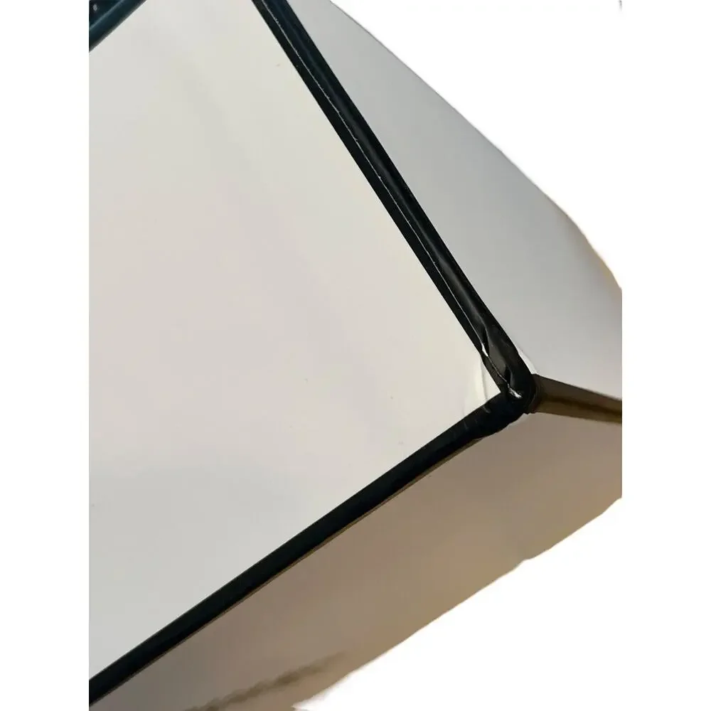 Chanel Gift Box‎ Storage Square 8.5” x 8.5” x 3.5” White Black Logo Cardboard